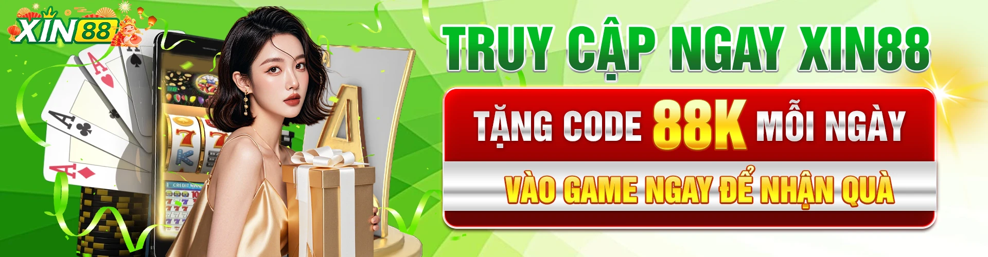 Đăng nhập ngay Xin88 nhận ngay code 88k hấp dẫn