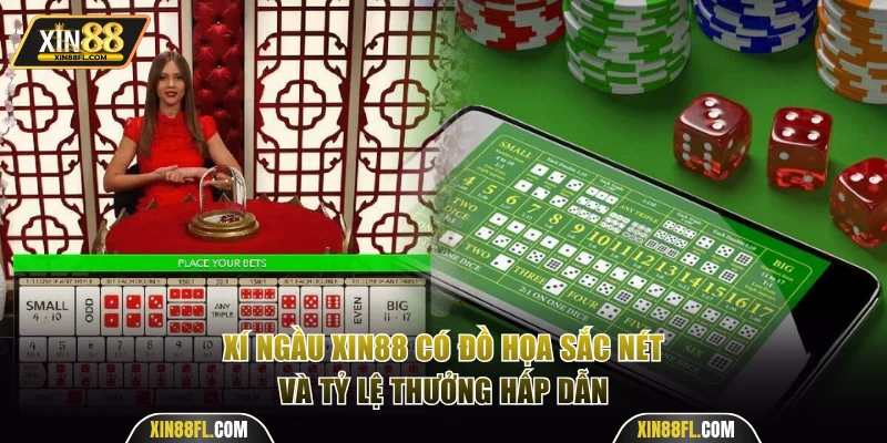 Xí Ngầu Xin88 có đồ họa sắc nét và tỷ lệ thưởng hấp dẫn